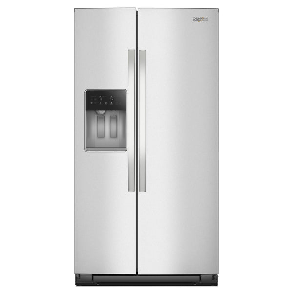 Whirlpool 20.85-cu ft Side-by-Side Refrigerator with Ice Maker ,Water and Ice Dispenser ( Fingerprint Resistant Stainless Finish )