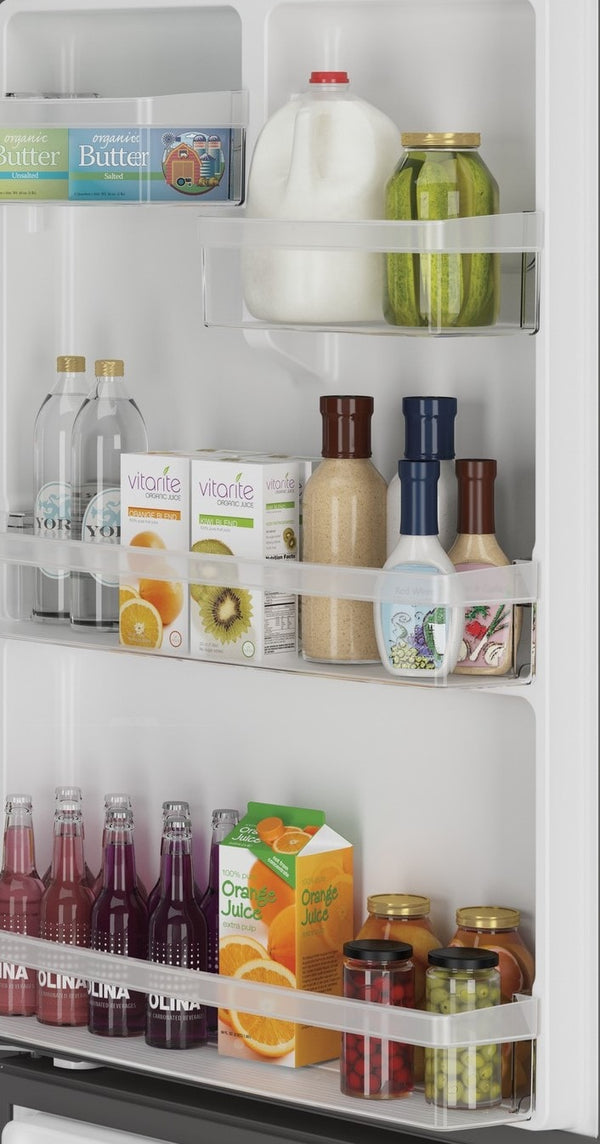 GE 20.8-cu ft Standard-Depth Bottom-Freezer Refrigerator Ice Maker Optional (sold separately) ( Stainless Steel ) ENERGY STAR Certified