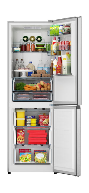 Sharp 11.5-cu ft Standard-Depth Bottom-Freezer Refrigerator Stainless Steel ) ENERGY STAR Certified