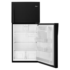 Whirlpool 19.1-cu ft Top-Freezer Refrigerator ( Black ) ENERGY STAR Certified