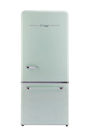 UNIQUE Classic Retro 17.7-cu ft Counter-Depth Bottom-Freezer Refrigerator with Ice Maker ( Summer Mint Green ) ENERGY STAR Certified