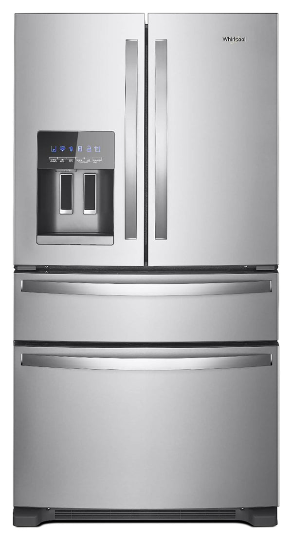 Whirlpool Standard-Depth 24.5-cu ft 4 -Door French Door Refrigerator with Ice Maker with Water and Ice Dispenser ( Stainless Steel ) ENERGY STAR Certified