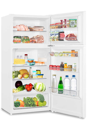Impecca 17-cu ft Counter-Depth Top-Freezer Refrigerator Built-In ( White )