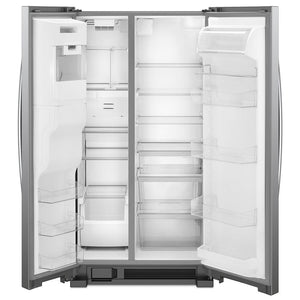 Whirlpool 24.5-cu ft Side-by-Side Refrigerator with Ice Maker ,Water and Ice Dispenser ( Fingerprint Resistant Stainless Steel )