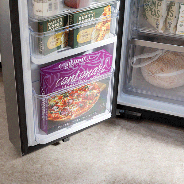 GE Profile Standard-Depth 28.3-cu ft 4 -Door Smart Compatible French Door Refrigerator with Ice Maker with Water Dispenser ( Stainless Steel ) ENERGY STAR Certified