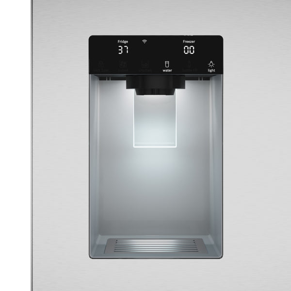 Bosch Fastest Ice Maker Standard-Depth 300 Series 26-cu ft 3 -Door Smart Compatible French Door Refrigerator with Ice Maker with Water and Ice Dispenser ( Stainless Steel ) ENERGY STAR Certified