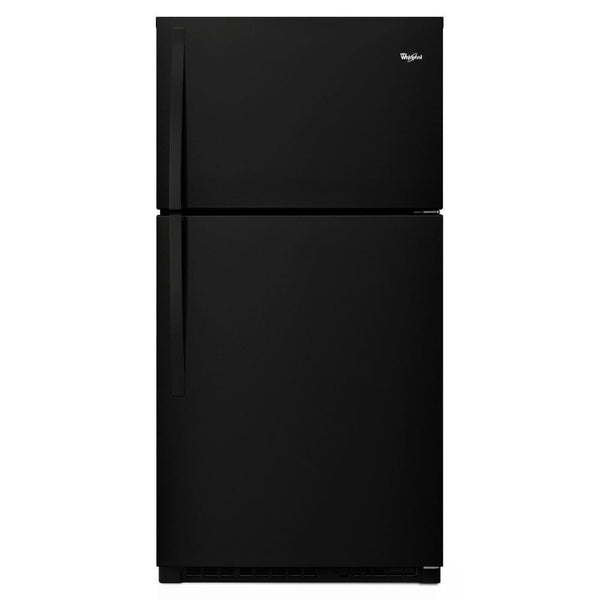 Whirlpool 21.3-cu ft Top-Freezer Refrigerator ( Black ) ENERGY STAR Certified