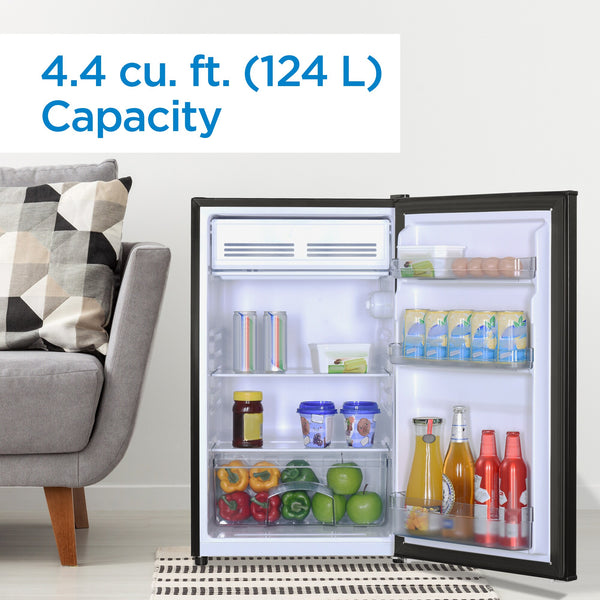 Danby 4.4-cu ft Mini Fridge with Freezer ( Stainless ) ENERGY STAR