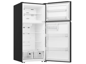 Hisense 18.0-cu ft Top-Freezer Refrigerator ( Black )