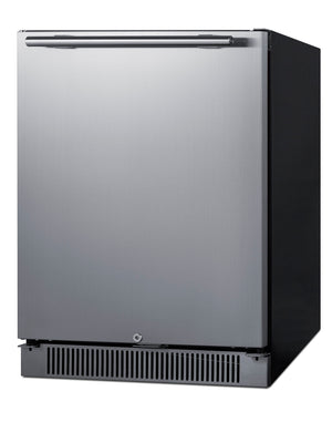 Summit Appliance 4.6-cu ft Built-In Mini Fridge ( Stainless steel door and black cabinet ) Garage Ready