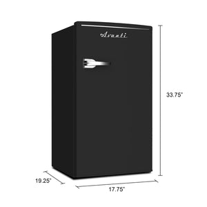 Avanti 3.1-cu ft Mini Fridge ( Black ) ENERGY STAR