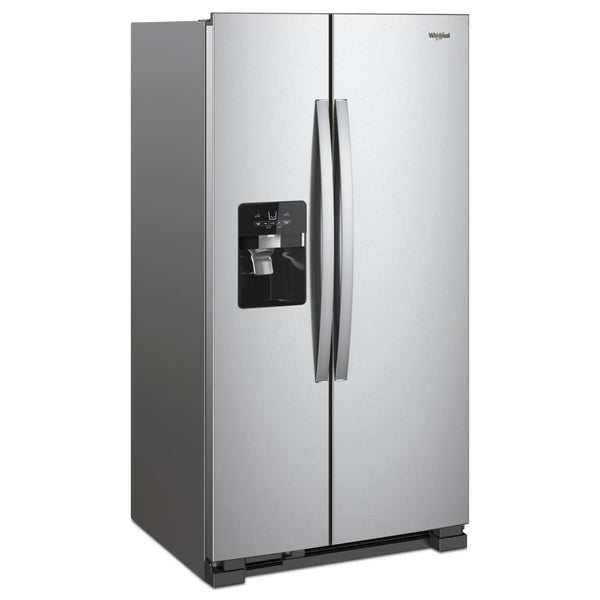 Whirlpool 24.5-cu ft Side-by-Side Refrigerator with Ice Maker ,Water and Ice Dispenser ( Fingerprint Resistant Stainless Steel )