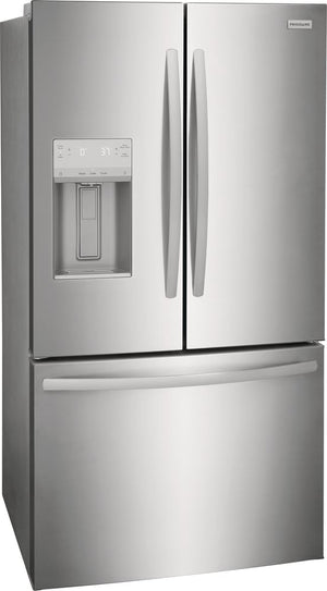 Frigidaire Standard-Depth 27.8-cu ft 3 -Door French Door Refrigerator with Ice Maker with Water and Ice Dispenser ( Stainless Steel ) ENERGY STAR Certified