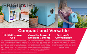 Frigidaire Built-in Bluetooth Speaker 0.3-cu ft Mini Fridge ( Blue ) Garage Ready