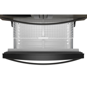 Whirlpool Standard-Depth 24.5-cu ft 4 -Door French Door Refrigerator with Ice Maker with Water and Ice Dispenser ( Black Stainless Steel ) ENERGY STAR Certified