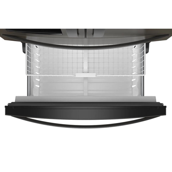 Whirlpool Standard-Depth 24.5-cu ft 4 -Door French Door Refrigerator with Ice Maker with Water and Ice Dispenser ( Black Stainless Steel ) ENERGY STAR Certified