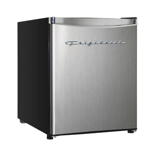 Frigidaire 1.6-cu ft Mini Fridge with Freezer ( Stainless Steel )