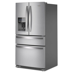 Whirlpool Standard-Depth 24.5-cu ft 4 -Door French Door Refrigerator with Ice Maker with Water and Ice Dispenser ( Stainless Steel ) ENERGY STAR Certified
