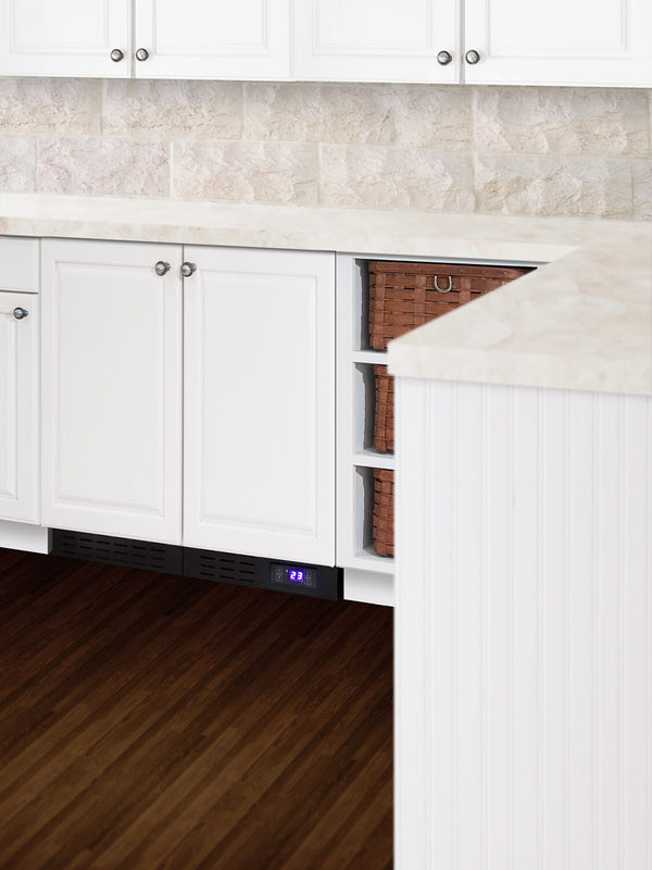 Summit Appliance 2.2-cu ft Built-In Mini Fridge ( Panel-ready door and black cabinet )