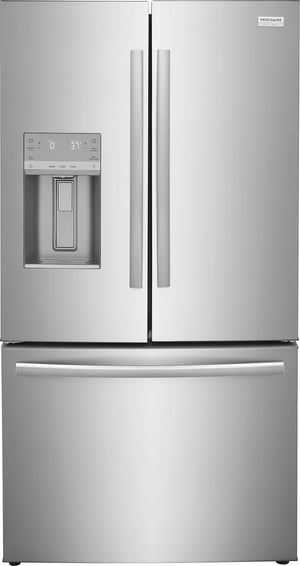 Frigidaire Gallery Counter-Depth 22.6-cu ft 3 -Door French Door Refrigerator with Dual Ice Maker with Water and Ice Dispenser ( Fingerprint Resistant Stainless Steel ) ENERGY STAR Certified