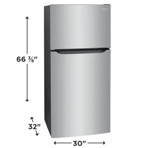 Frigidaire 20-cu ft Top-Freezer Refrigerator ( Fingerprint Resistant Stainless Steel ) Garage Ready