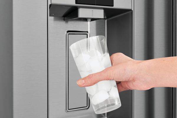 Frigidaire Professional Counter-Depth 22.6-cu ft 3 -Door French Door Refrigerator with Dual Ice Maker with Water and Ice Dispenser ( Smudge-Proof Stainless Steel ) ENERGY STAR Certified