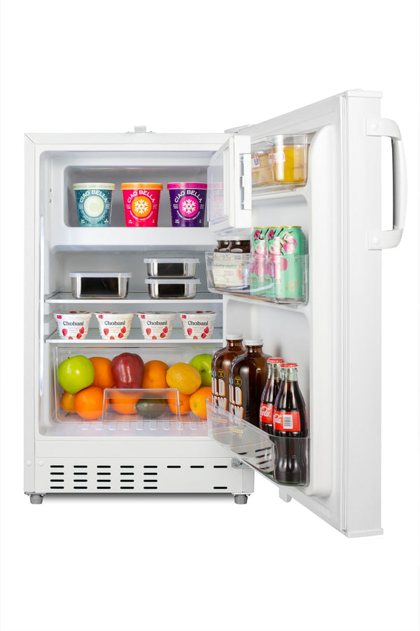 Summit Appliance 2.68-cu ft Built-In Mini Fridge with Freezer ( White )