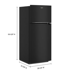 Whirlpool 16.3-cu ft Counter-Depth Top-Freezer Refrigerator ( Black )