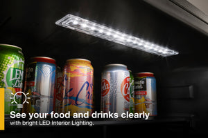 Whirlpool 5.1-cu ft Built-In Mini Fridge ( Stainless steel ) ENERGY STAR