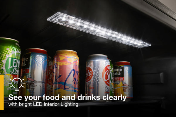 Whirlpool 5.1-cu ft Built-In Mini Fridge ( Stainless steel ) ENERGY STAR