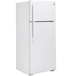 GE 17.5-cu ft Top-Freezer Refrigerator ( White ) ENERGY STAR Certified