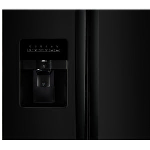 Whirlpool 21.4-cu ft Side-by-Side Refrigerator with Ice Maker ,Water and Ice Dispenser ( Black )