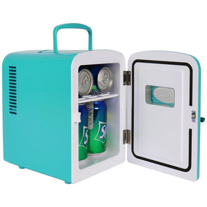 Koolatron 4L Retro Portable 6 can personal cooler 0.14-cu ft Mini Fridge ( Green )