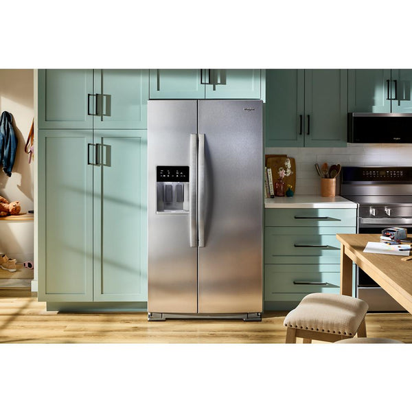Whirlpool 28.7-cu ft Side-by-Side Refrigerator with Ice Maker ,Water and Ice Dispenser ( Black )