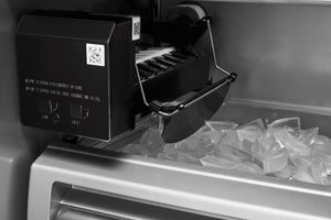 KitchenAid 30-cu ft Counter-Depth Side-by-Side Refrigerator Built-In ( Black Stainless Steel with PrintShield Finish )