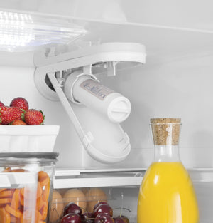 GE Counter-Depth 18.6-cu ft 3 -Door French Door Refrigerator with Ice Maker with Water Dispenser ( White ) ENERGY STAR Certified