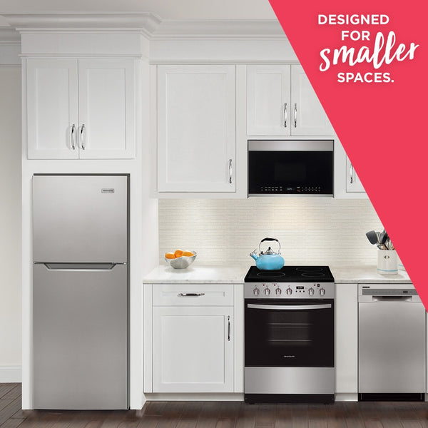 Frigidaire 10.1-cu ft Counter-Depth Top-Freezer Refrigerator ( Fingerprint-Resistant Stainless Look ) Garage Ready ENERGY STAR Certified