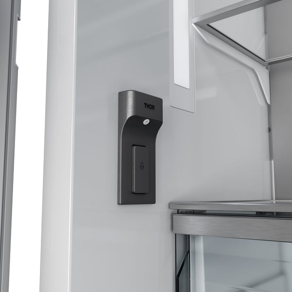 Thor Kitchen Counter-Depth 19.6-cu ft 3 -Door Built-In French Door Refrigerator with Ice Maker with Water Dispenser ( Custom panel ready ) ENERGY STAR Certified