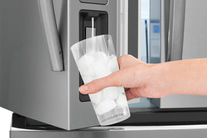 Frigidaire Gallery Counter-Depth 22.1-cu ft 4 -Door French Door Refrigerator with Ice Maker with Water Dispenser ( Fingerprint Resistant Stainless Steel ) ENERGY STAR Certified