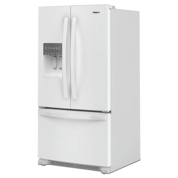 Whirlpool Standard-Depth 24.7-cu ft 3 -Door French Door Refrigerator with Ice Maker with Water and Ice Dispenser ( White ) ENERGY STAR Certified