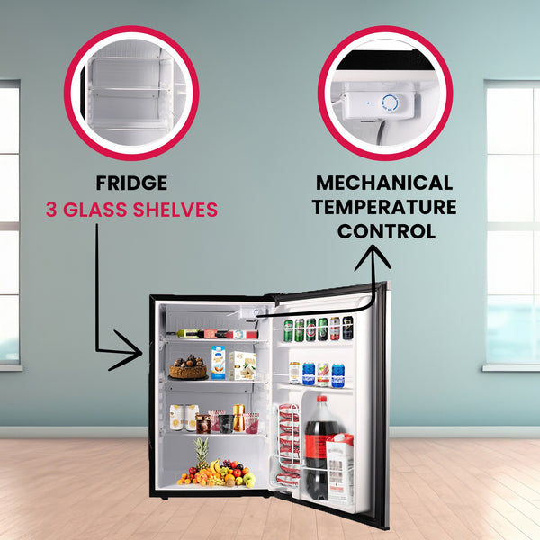 ConServ 4.5-cu ft Mini Fridge ( Stainless Steel )