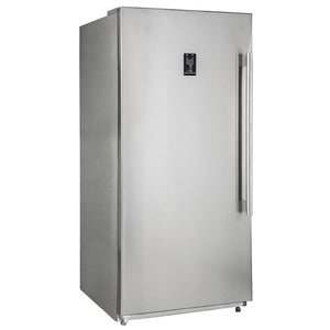FORNO Rizzuto 27.6-cu ft Counter-Depth Side-by-Side Refrigerator ( Stainless steel ) ENERGY STAR Certified