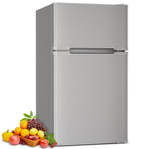 COWSAR 3.1-cu ft Mini Fridge with Freezer ( Grey )