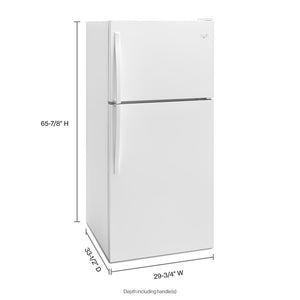 Whirlpool 18.2-cu ft Top-Freezer Refrigerator with Ice Maker ( White )