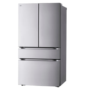 LG Standard-Depth 29.6-cu ft 4 -Door Smart Compatible French Door Refrigerator with Ice Maker with Water Dispenser ( PrintProof Stainless Steel ) ENERGY STAR Certified