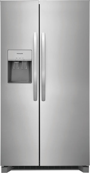 Frigidaire 25.6-cu ft Side-by-Side Refrigerator with Ice Maker ,Water and Ice Dispenser ( Stainless steel ) ENERGY STAR Certified