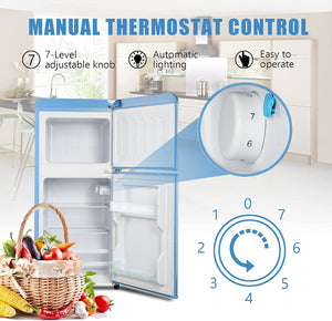 Runesay 3.5-cu ft with Freezer ( Blue ) Garage Ready