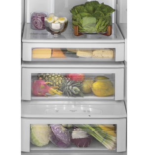 GE Profile 24.5-cu ft Counter-Depth Side-by-Side Refrigerator Built-In Smart Compatible with Ice Maker ,Water and Ice Dispenser ( Stainless Steel )