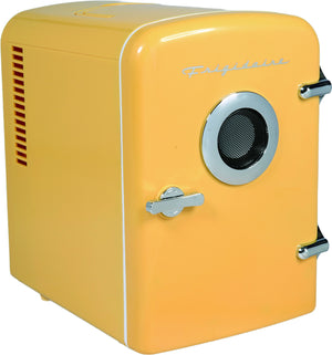 Frigidaire Built-in Bluetooth Speaker 0.3-cu ft Mini Fridge ( Yellow ) Garage Ready