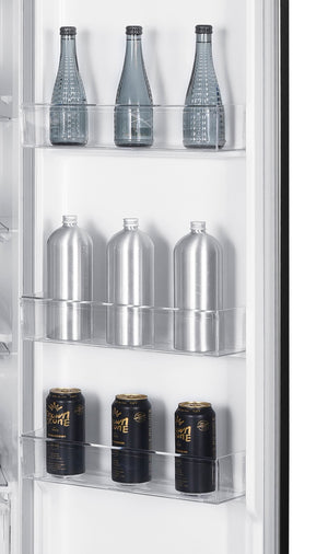 Impecca 18.8-cu ft Counter-Depth Side-by-Side Refrigerator Built-In ( Stainless steel )